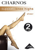 Charnos Sheer Support Knee Highs (2 Pair Pack)