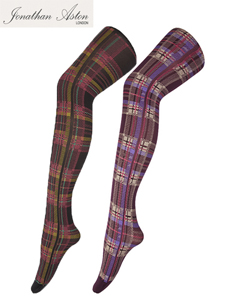 Jonathan Aston Bright Tartan Tights