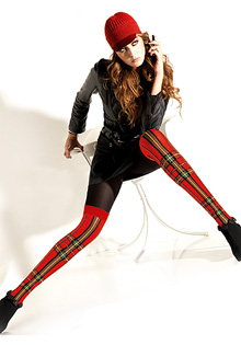 Miss Oroblu British Tartan OTK Tights 