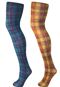 Pamela Mann Jackson Plaid Tartan Tights