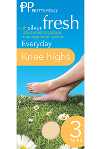 Pretty Polly Silver Fresh Every Day Knee High (3 PP)