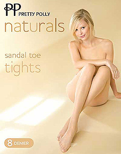 Pretty Polly Naturals Sandal Toe Tights