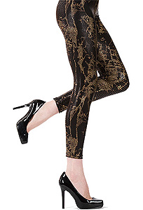 Silky Anaconda Wet Look Leggings