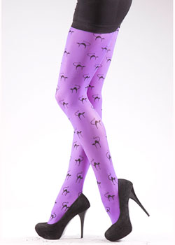 Silky Tattoo Creepy Cats Tights