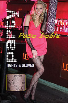 Silky Party Paso Doble Lace Tights and Gloves