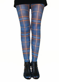 Tiffany Quinn Blue Tartan Tights