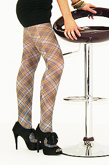 Tiffany Quinn Douglas Grey Tartan Tights