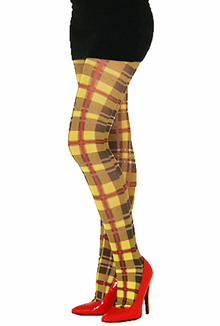 Tiffany Quinn McLeod Yellow Tartan Tights