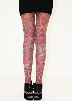 Tiffany Quinn Pink Paisley Tights