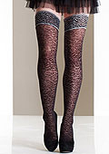 Jonathan Aston Leopard Tulle Hold Ups