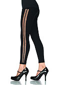 Leg Avenue Seamless Leggings With Crocheted Side (13541)