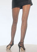 Leg Avenue Fishnet Tights With Rhinestone Backseam 9133