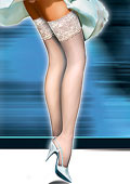 Love Me Satine Bridal Hold Ups With Free Garter