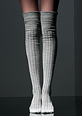 Max Mara Lamina Wool Over The Knee Socks