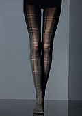 Max Mara Mirra Black Tartan Tights