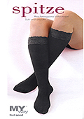 MYway Knee High With Lace Trim