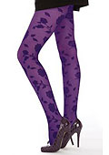 Pamela Mann Flocked Rose Tights