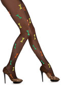 Henry Holland All Over Multi Bones Tights