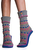 Pretty Polly Fairisle Slipper Socks