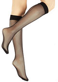 Pretty Polly Fishnet Backseam Knee Highs (2 Pair Pack)