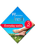 Pretty Polly Silver Fresh Every Day Cotton Socks (3 Pair Pack)