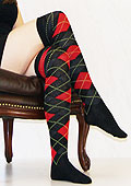 Tiffany Quinn Argyle Over The Knee Socks