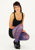 Tiffany Quinn Warrior Purple Tartan Tights