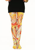 Tiffany Quinn Yellow Paisley Tights